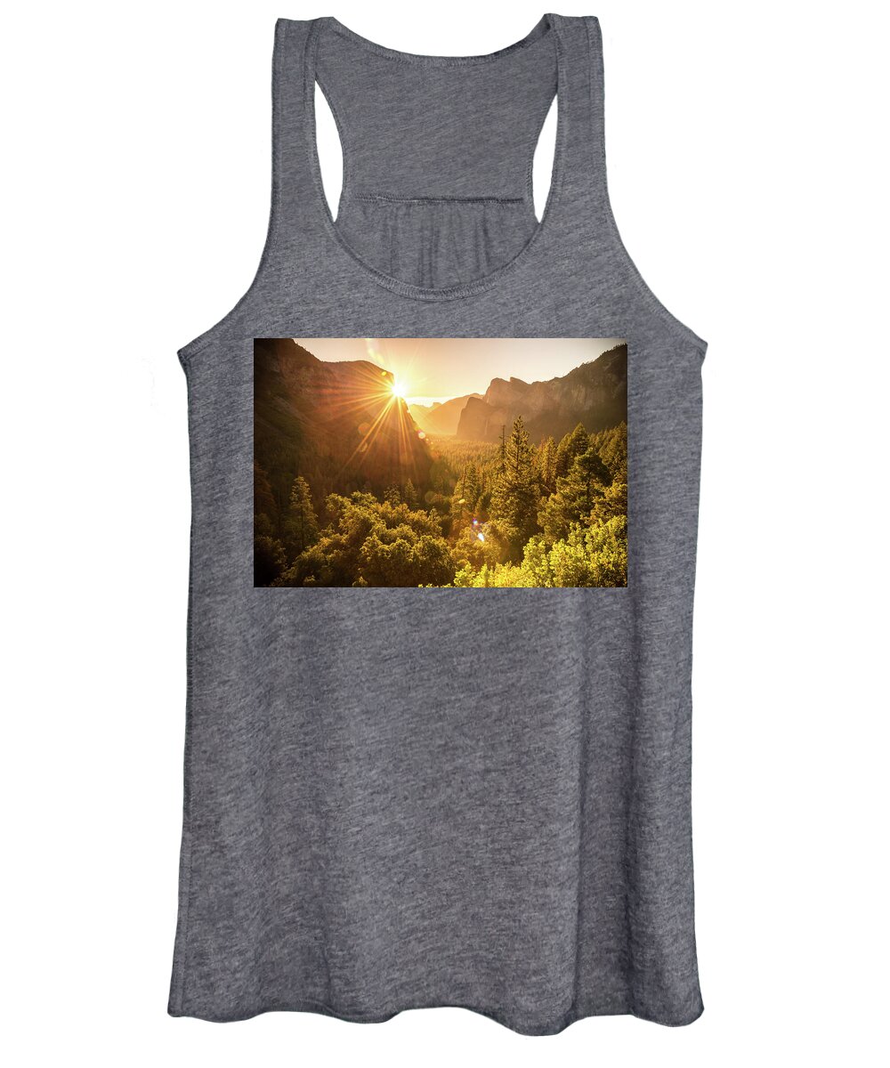 Yosemite Women's Tank Top featuring the photograph Heavenly Valley by Kristopher Schoenleber