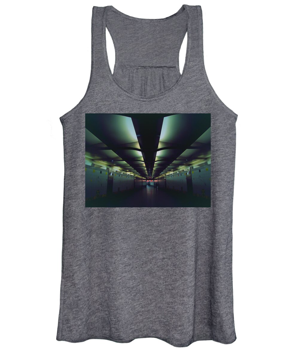 Urban Women's Tank Top featuring the photograph Hello Down There by Adam Timothy Strachn
