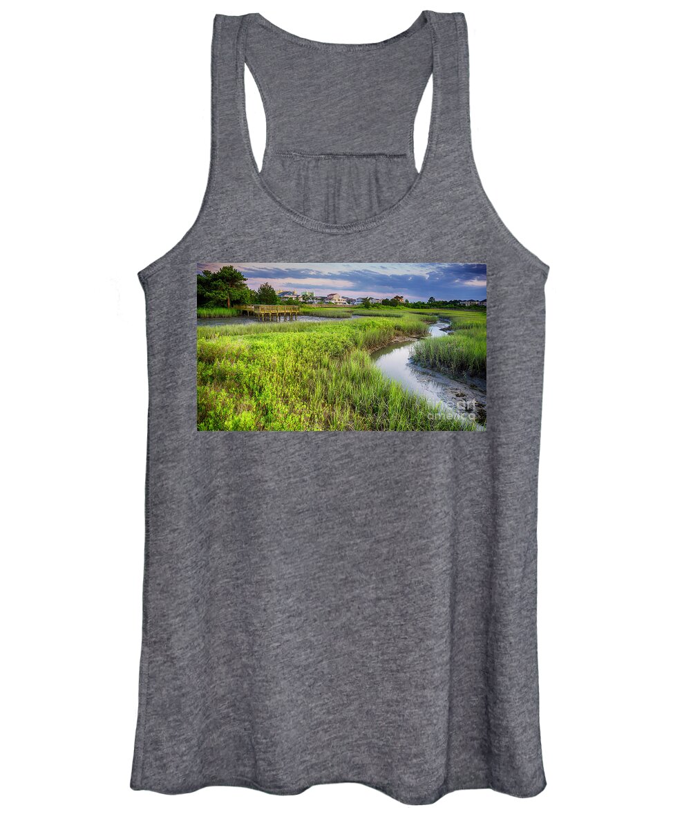 Nature Women's Tank Top featuring the photograph Heritage Shores Nature Preserve by David Smith