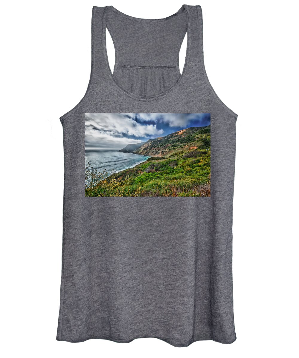 Beach Women's Tank Top featuring the photograph Highway Nr.1 - California by Andreas Freund