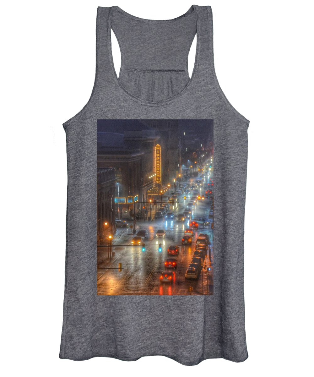 Hippodrome Theatre Women's Tank Top featuring the photograph Hippodrome Theatre - Baltimore by Marianna Mills