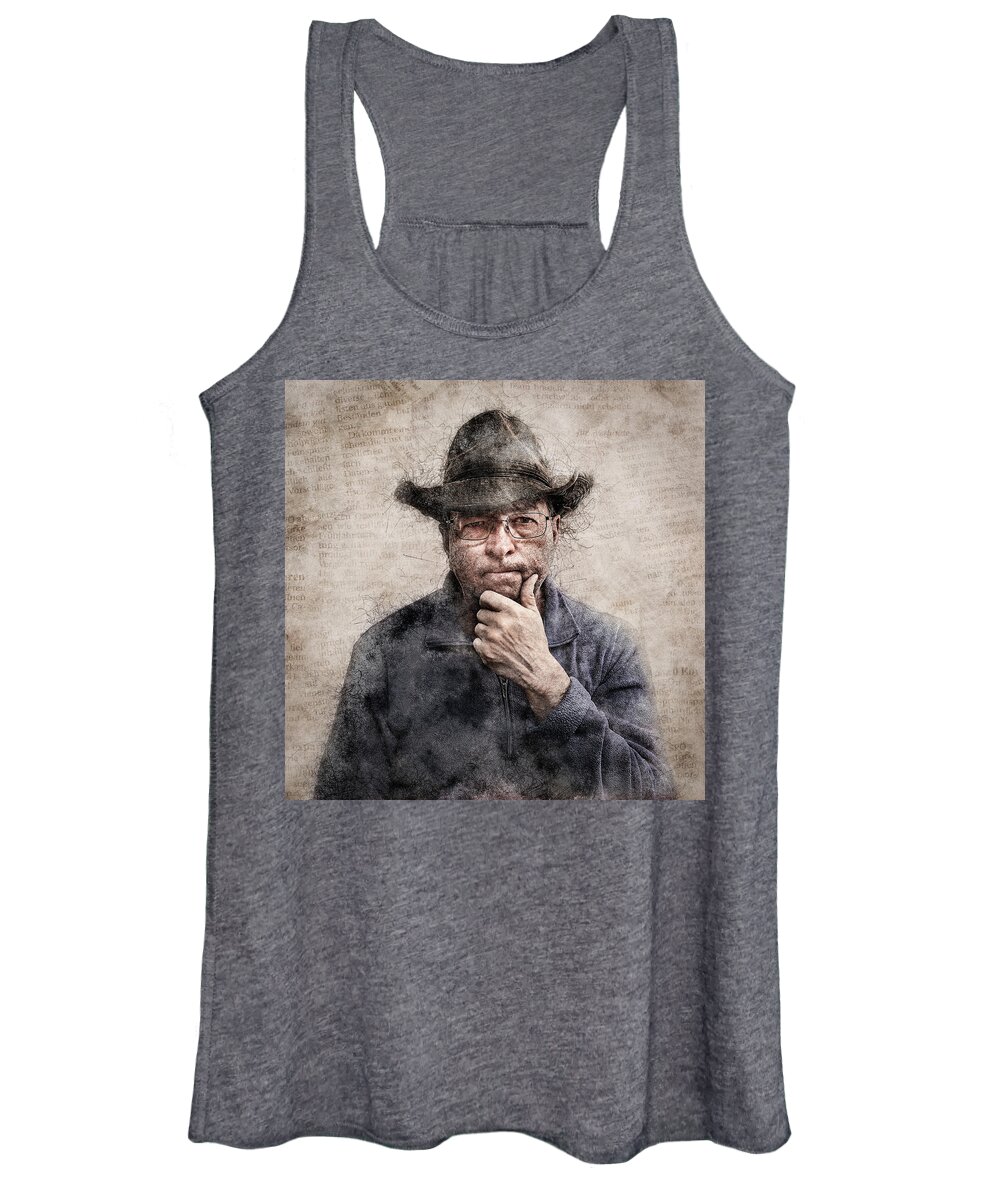 Mixed Media Women's Tank Top featuring the photograph Hmmm I See by Mike Gifford