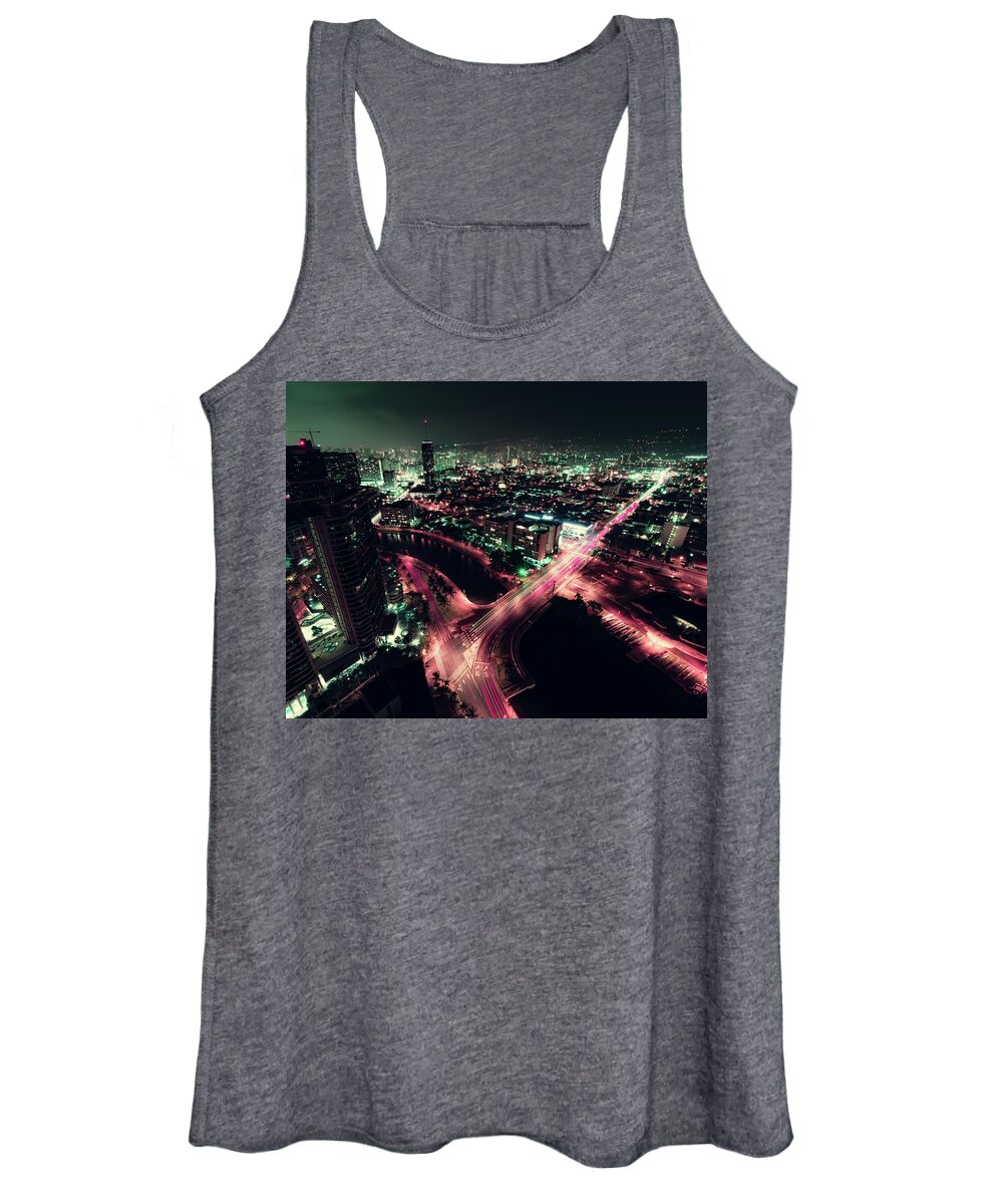 Cityscape Women's Tank Top featuring the photograph Honolulu 2049 by William Dickman