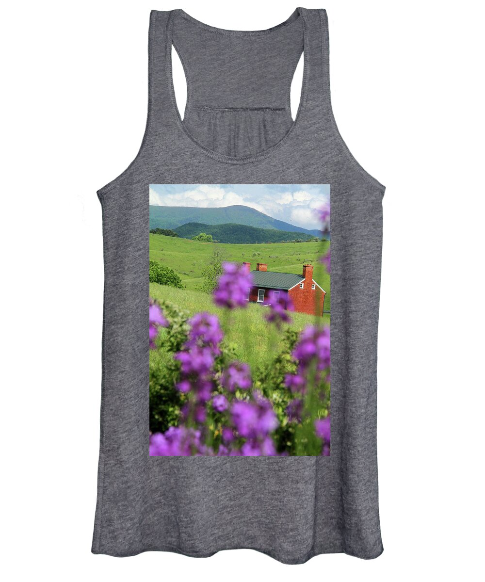Grass Women's Tank Top featuring the photograph House on Virginia's hills by Emanuel Tanjala