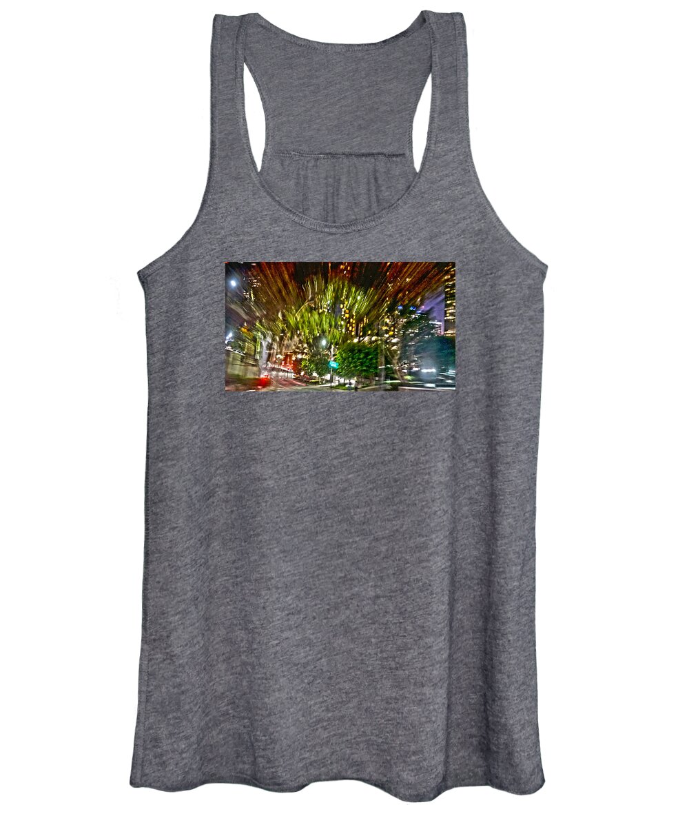 Hurry Up - In L.a. Women's Tank Top featuring the photograph hurry up - in L.A. by Kenneth James