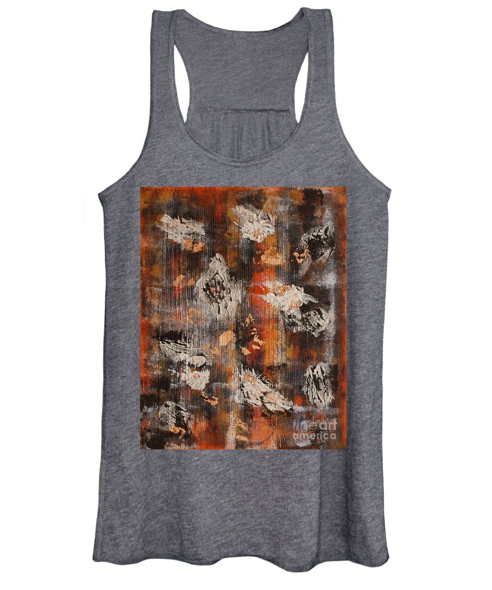 Ice Women's Tank Top featuring the painting Iceage by Pilbri Britta Neumaerker