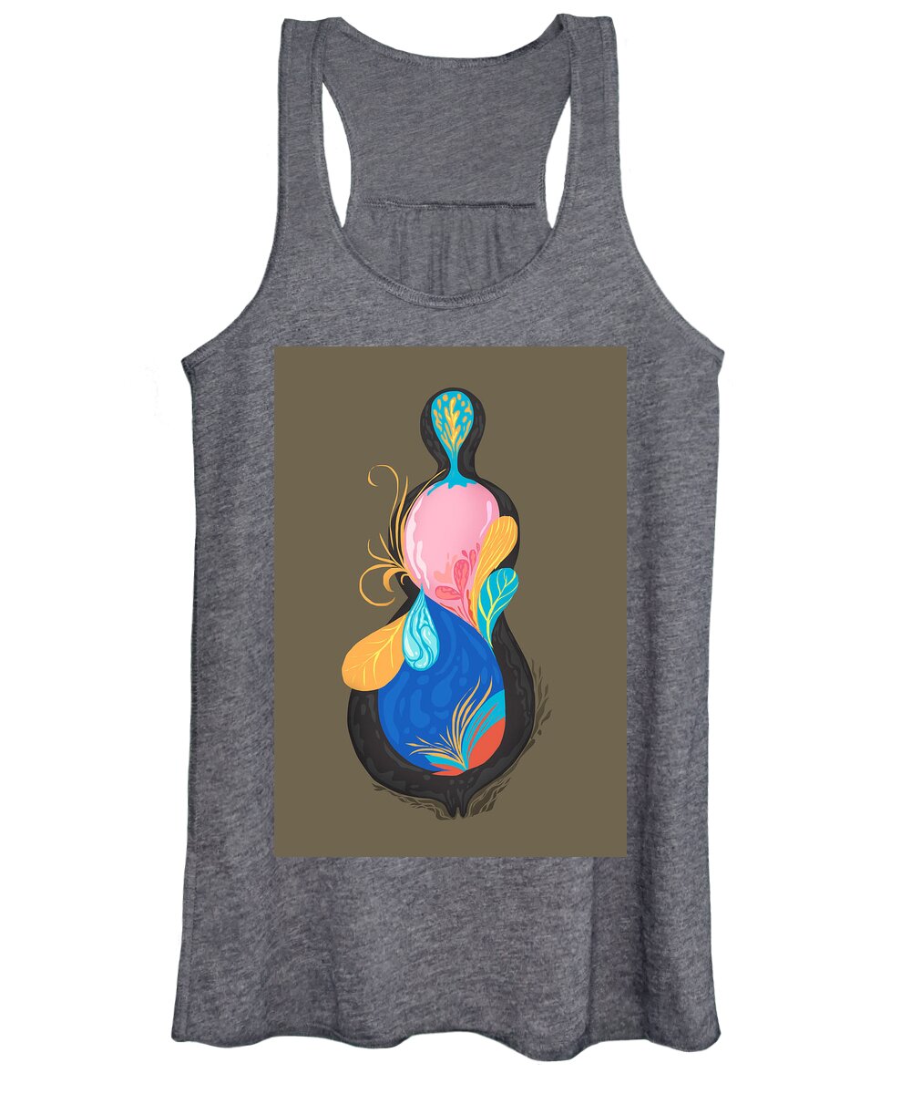 Imaginary Women's Tank Top featuring the digital art Imaginary Plants by Noppadol Sankankaew