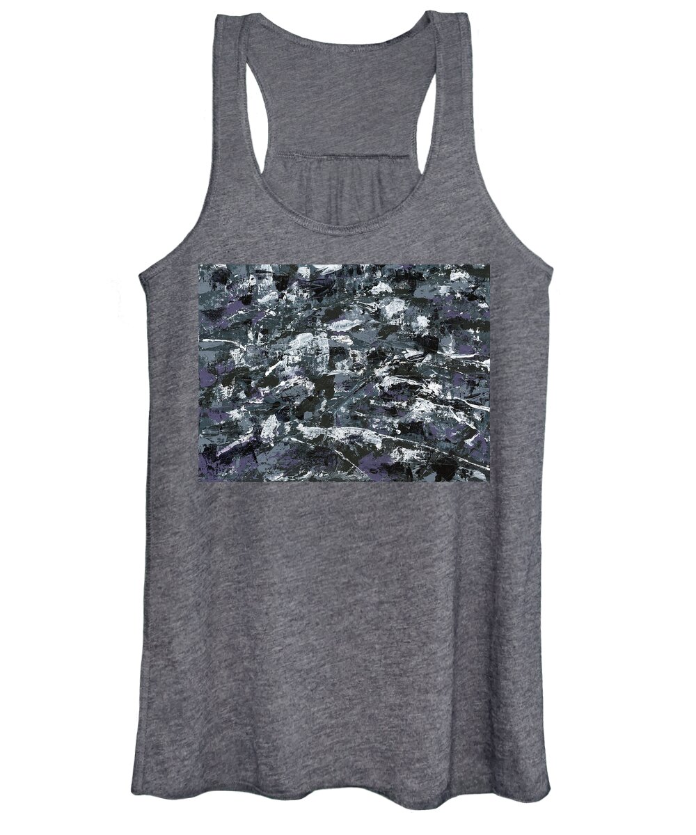 Abstract Women's Tank Top featuring the painting In Rubble by Matthew Mezo