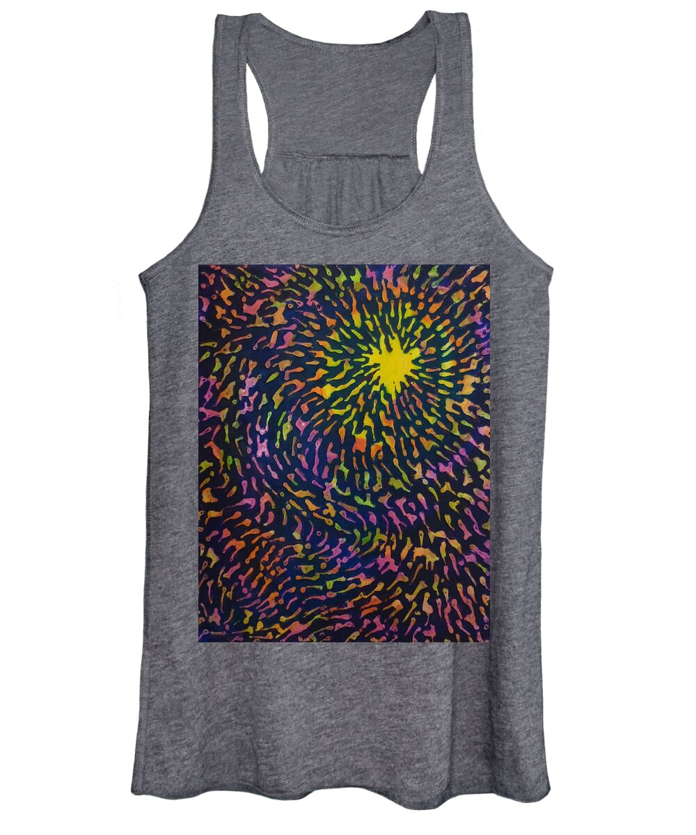 Inception Women's Tank Top featuring the painting Inception by Amelie Simmons