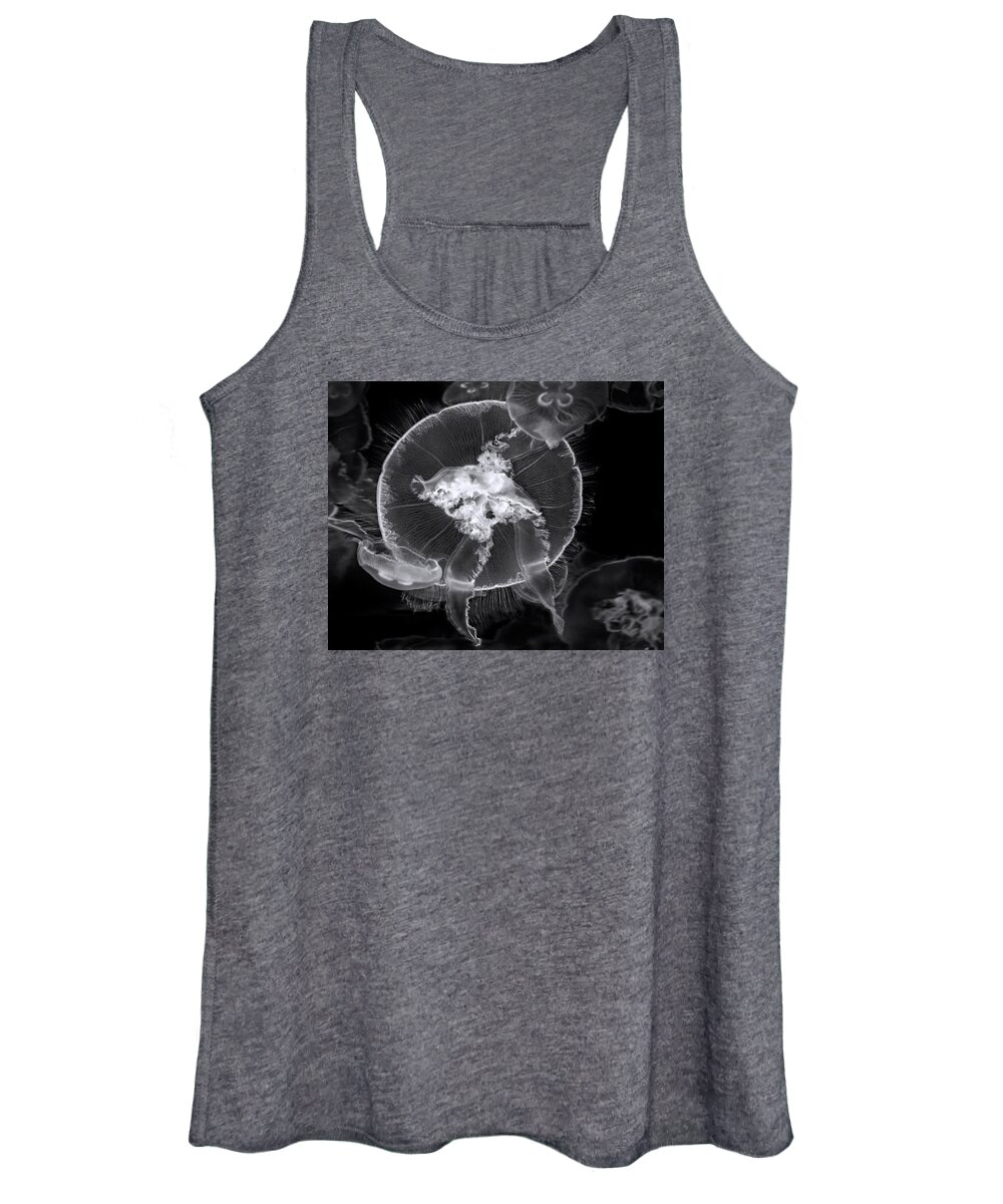 Art Women's Tank Top featuring the photograph Incoming bw by Denise Dube