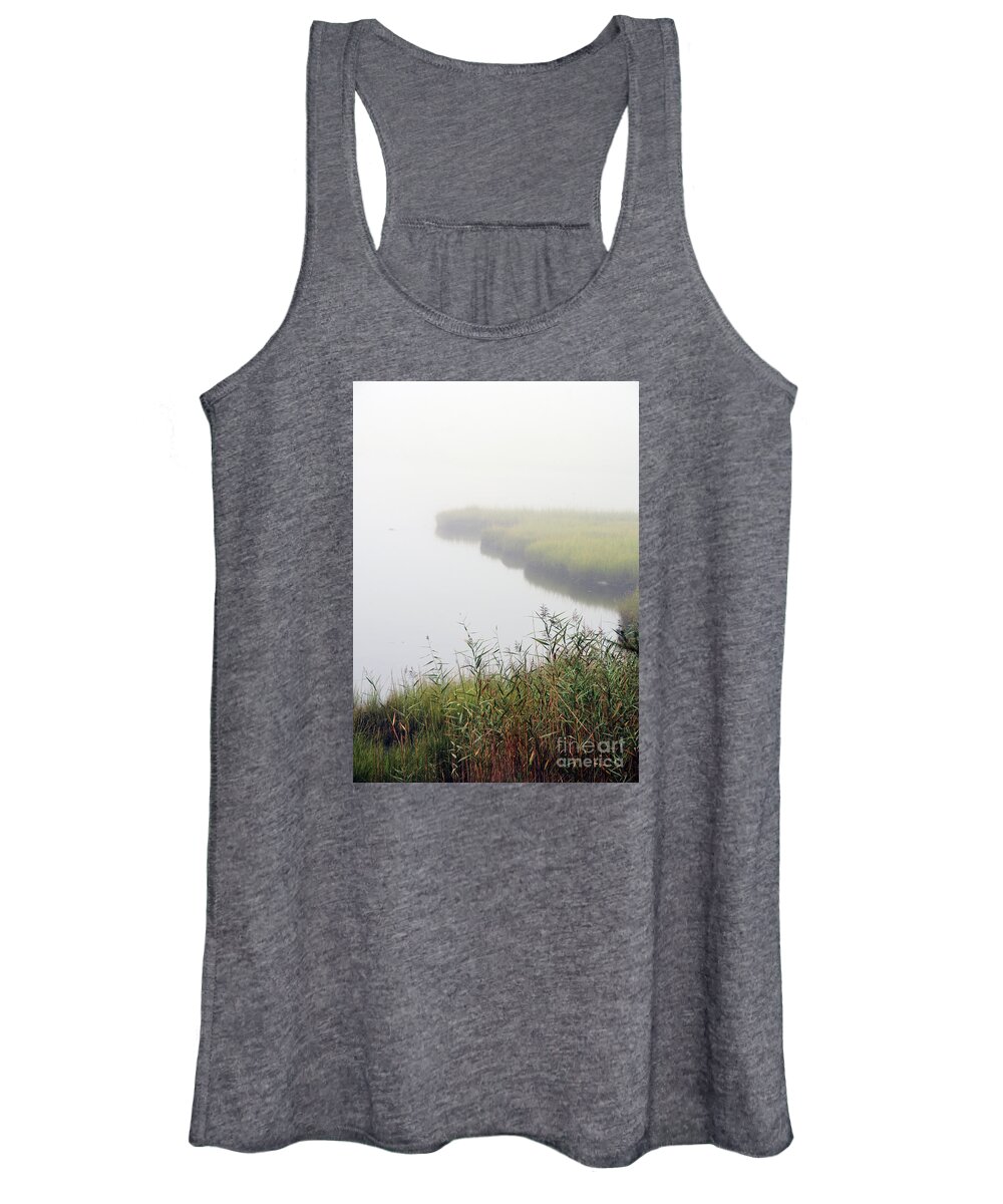 Fog Women's Tank Top featuring the digital art Inlet by Dianne Morgado