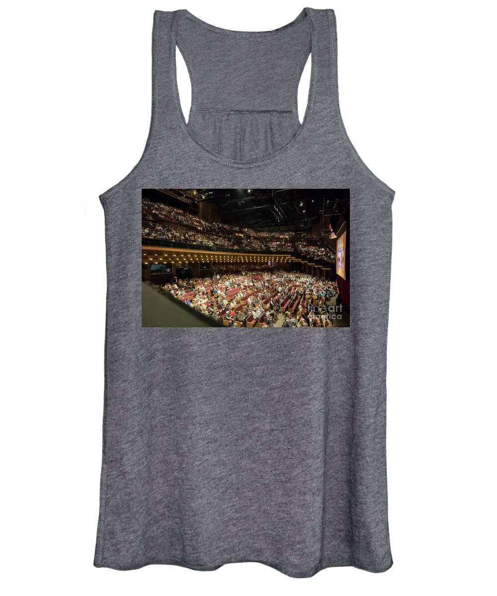 America Women's Tank Top featuring the photograph Inside the Grand ole opry in Nashville by Patricia Hofmeester