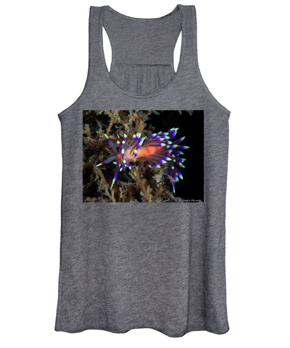  Flabellina Marcusorum Women's Tank Top featuring the photograph Intense by Sandra Edwards