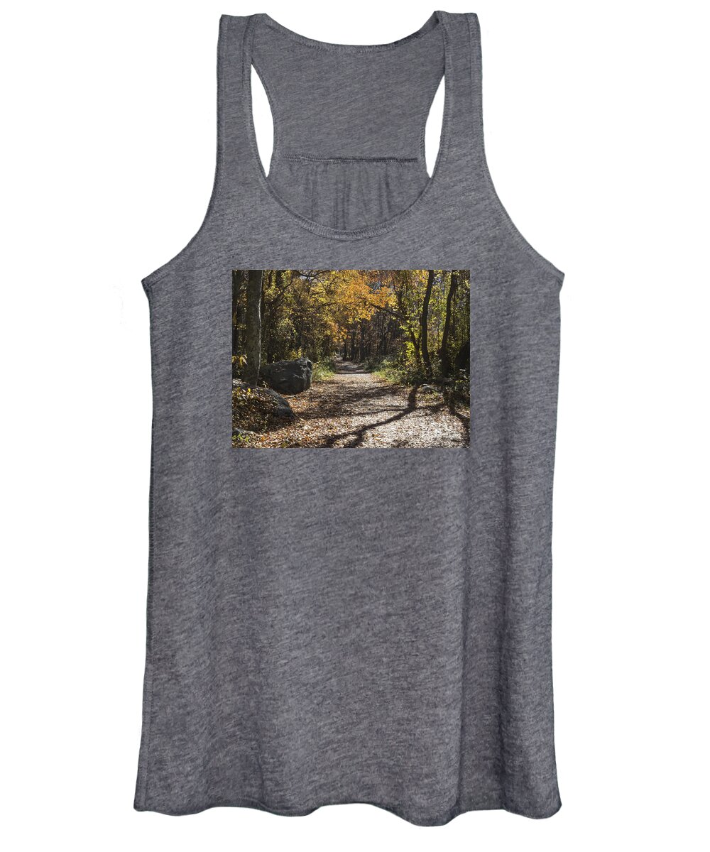 Trees Women's Tank Top featuring the photograph Into the Woods II by Lili Feinstein