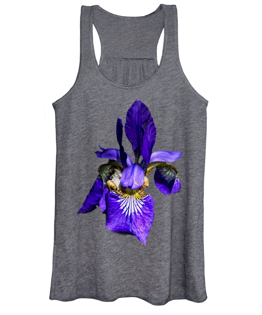 Flower Women's Tank Top featuring the photograph Iris Versicolor by Mark Myhaver