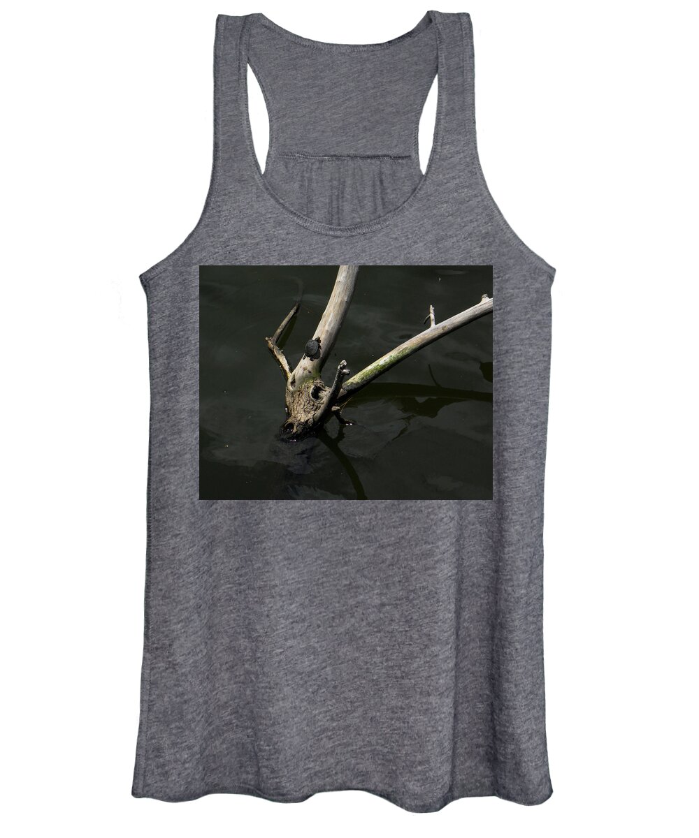 Turtle Women's Tank Top featuring the photograph Island Sanctuary by Maggy Marsh
