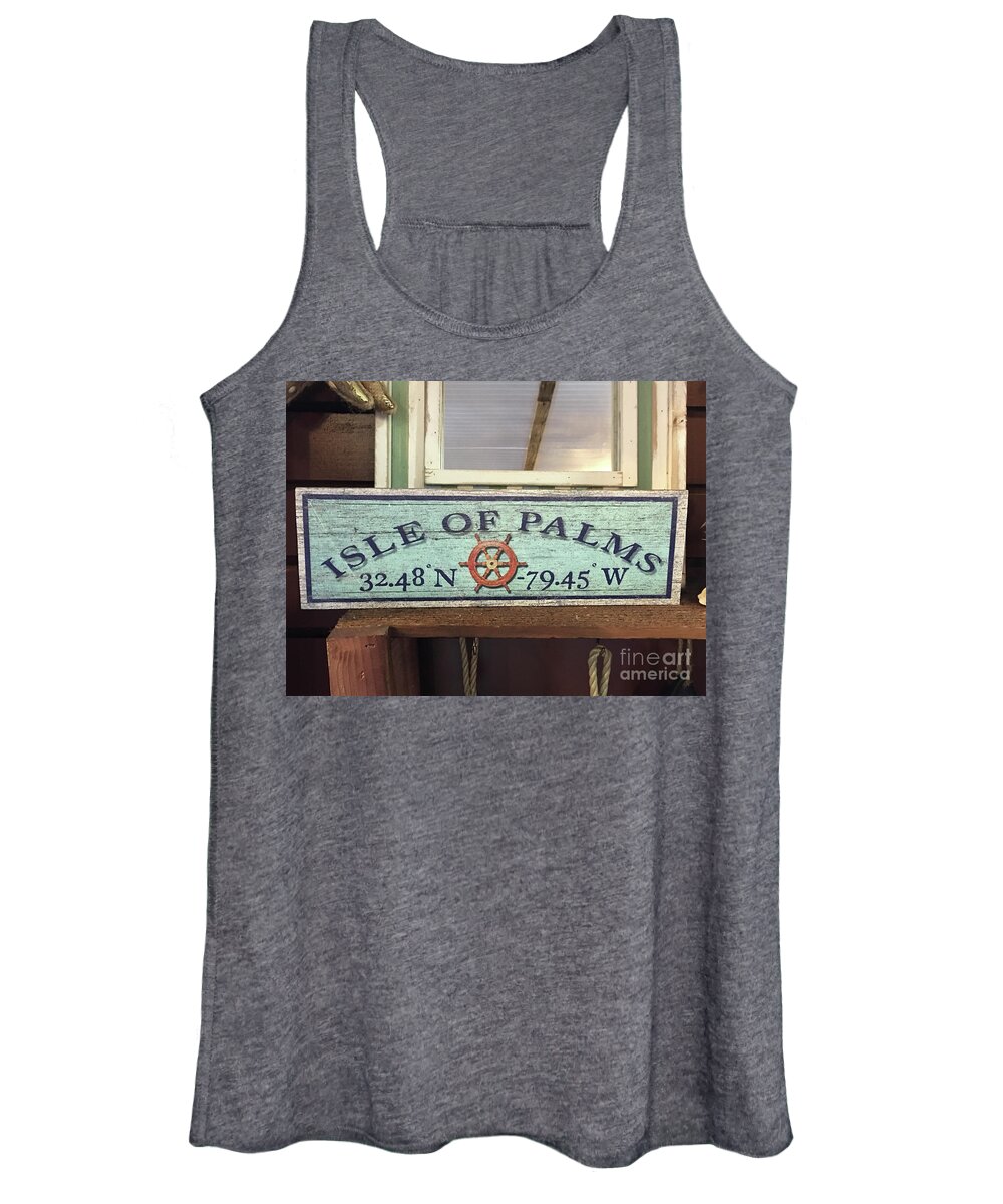Isle Of Palms Women's Tank Top featuring the photograph Isle of Palms by Dale Powell