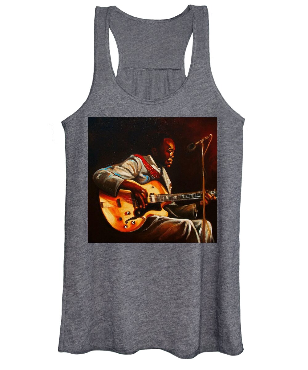 Emery Franklin Women's Tank Top featuring the painting John Lee by Emery Franklin