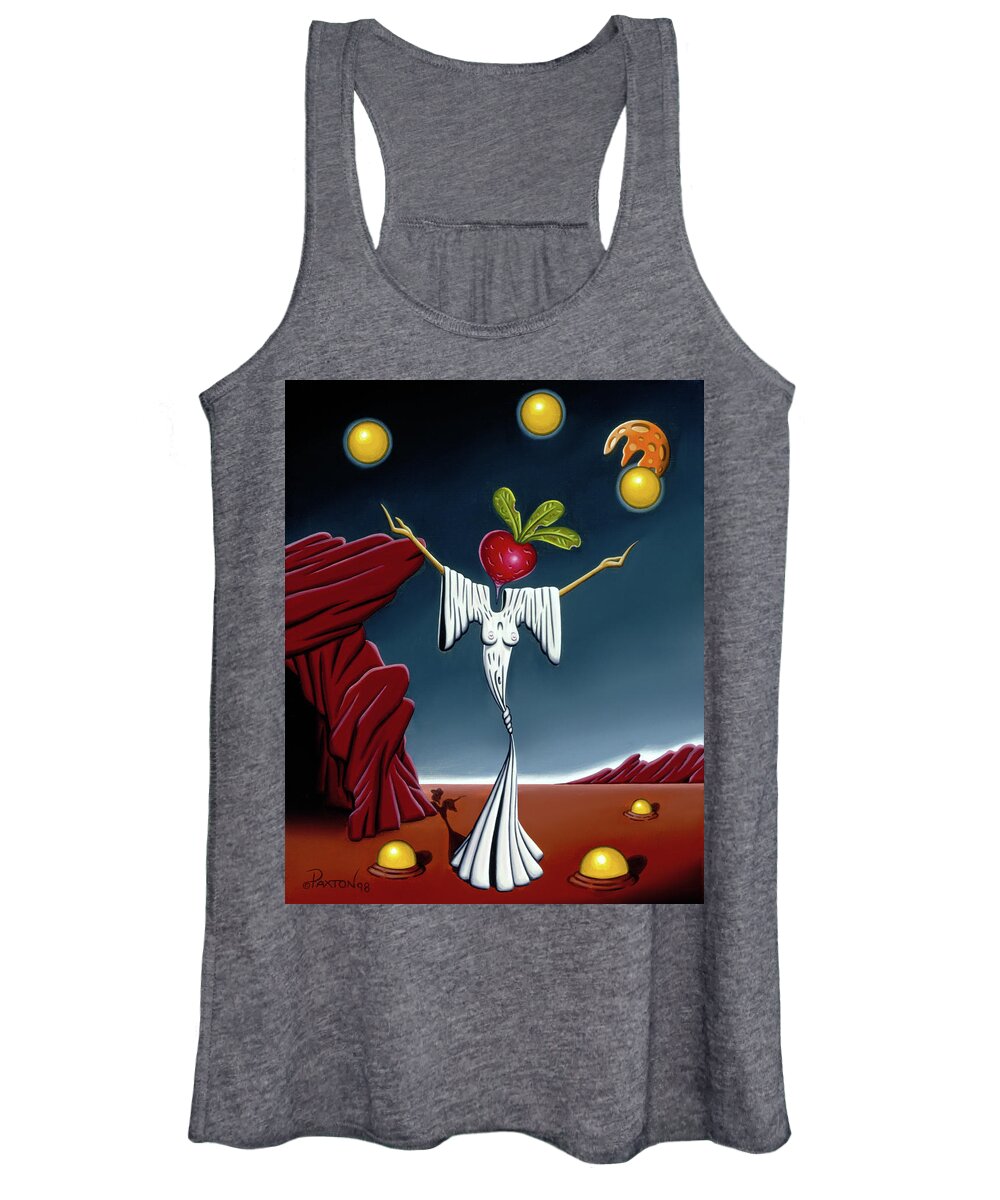  Women's Tank Top featuring the painting Juggling act by Paxton Mobley