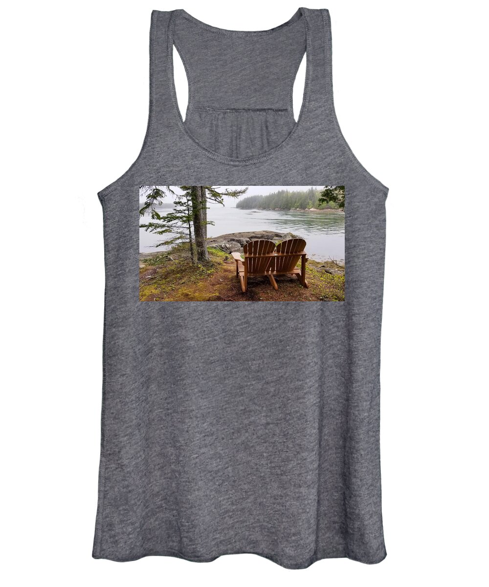 Bench Women's Tank Top featuring the photograph Just Us Two by Holly Ross