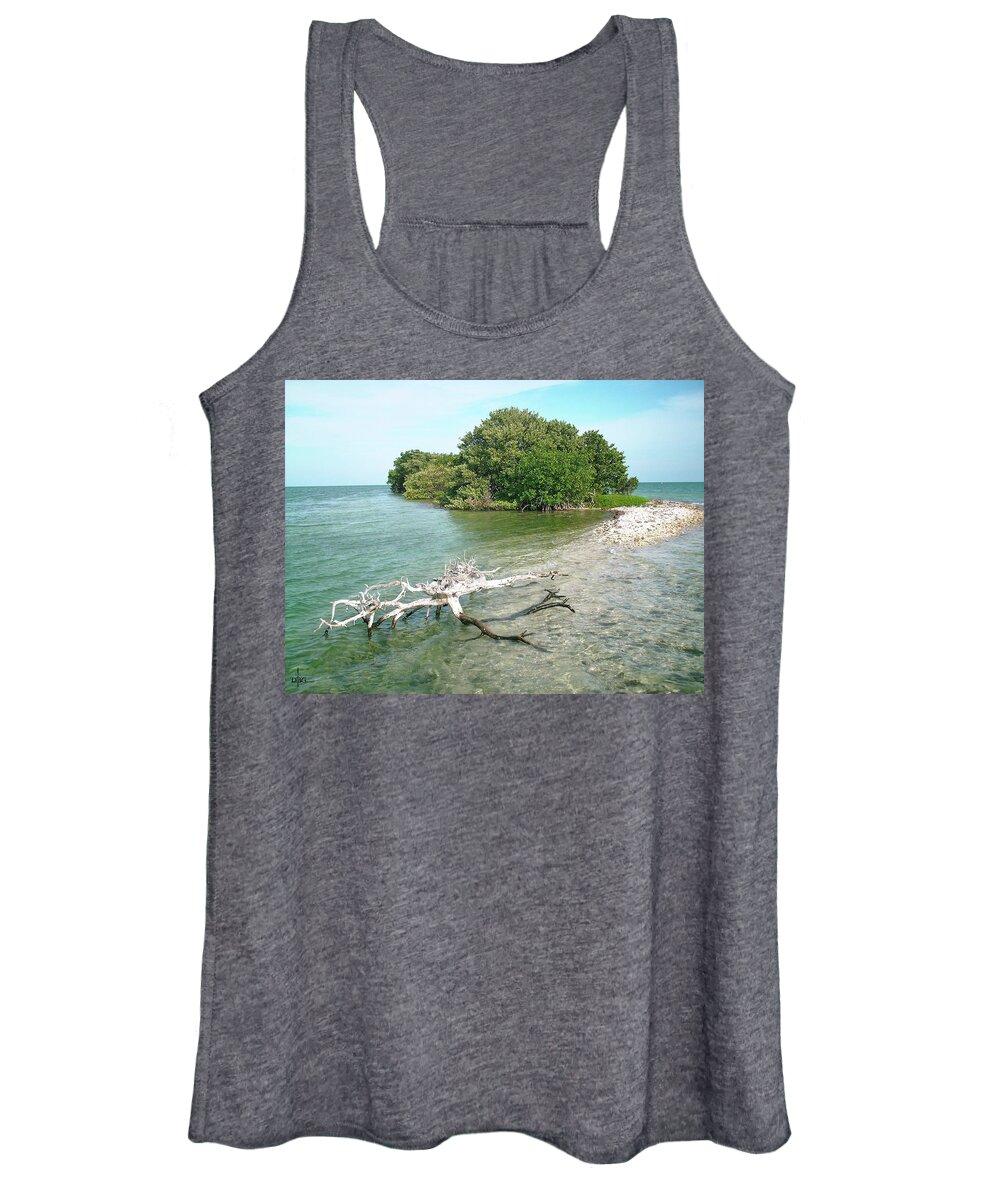 Landscape Women's Tank Top featuring the photograph Key Largo Out Island by David Bader