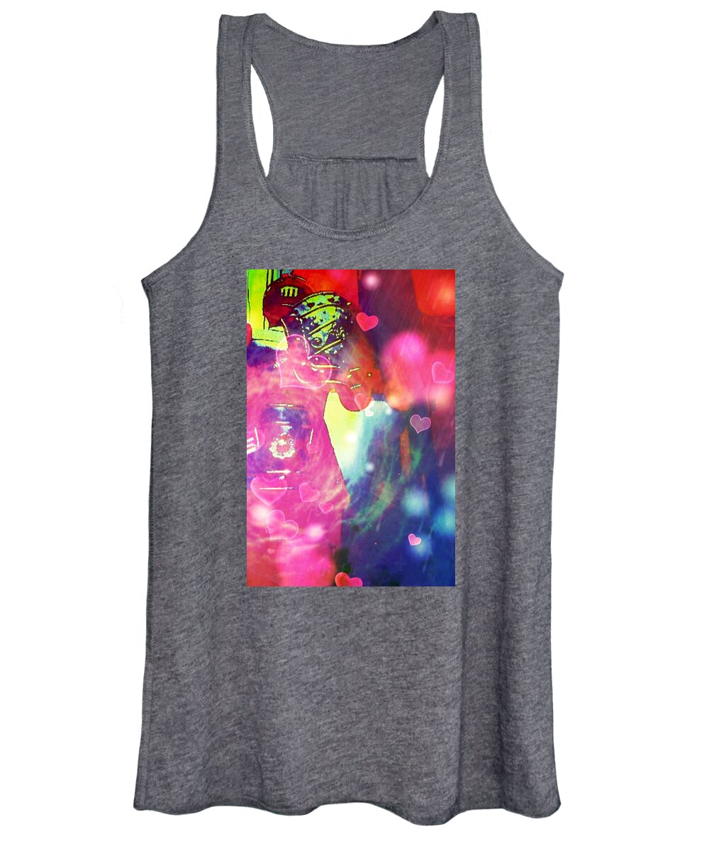 Spiritual Women's Tank Top featuring the painting Knight in shining armour by Christine Paris