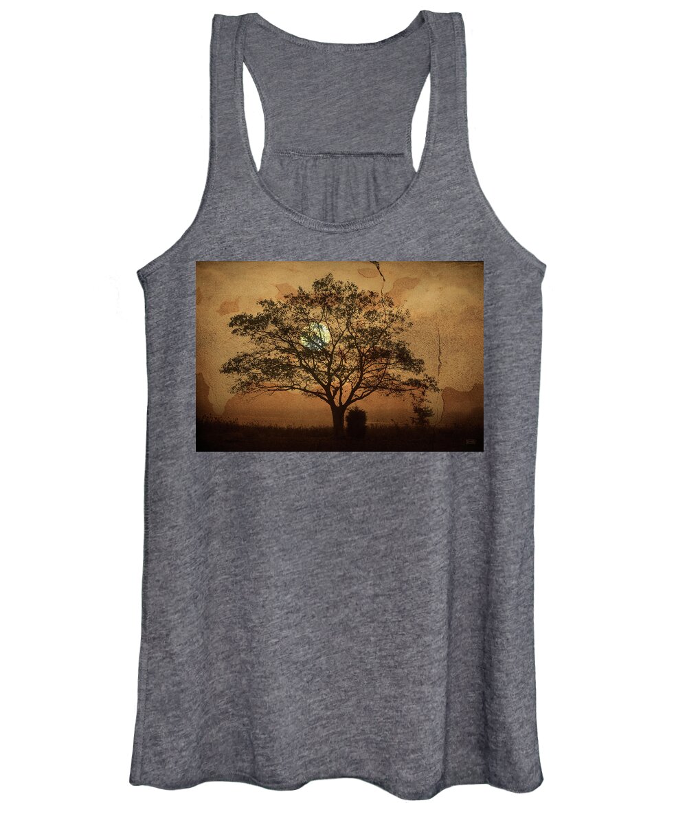 Adobe Women's Tank Top featuring the photograph Landscape On Adobe Wall by David Gordon