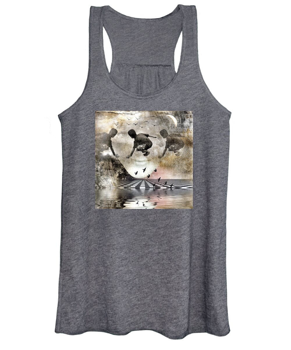 Imagination Women's Tank Top featuring the digital art Lean On Me by Melissa D Johnston