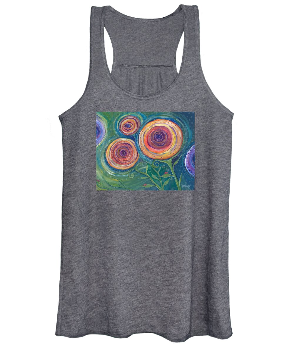 Flowers Women's Tank Top featuring the painting Be the Light by Tanielle Childers