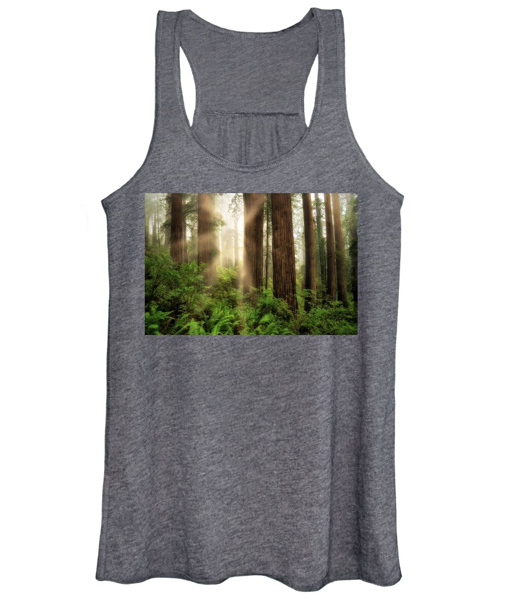California Women's Tank Top featuring the photograph Light Beams by Nicki Frates