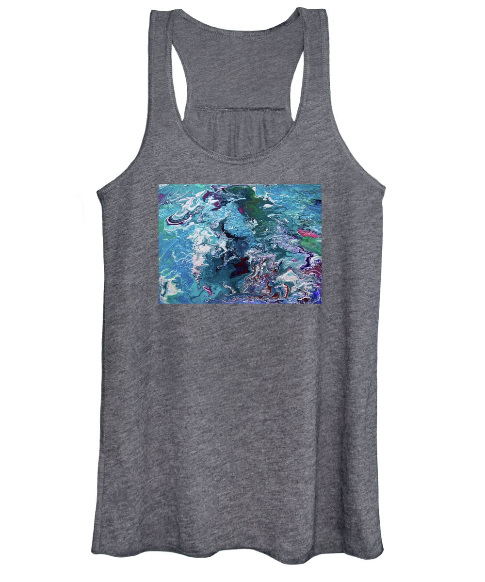 Fusionart Women's Tank Top featuring the painting Lilies by Ralph White
