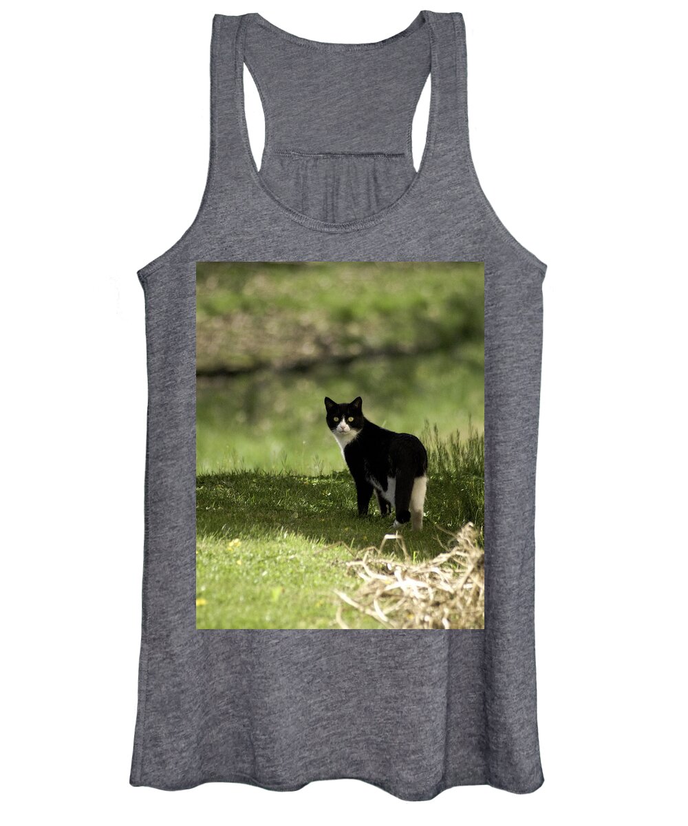 Cat Women's Tank Top featuring the photograph Lilly by Trish Tritz