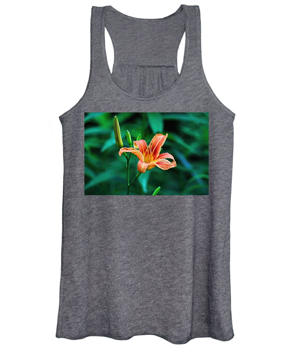 Lily Women's Tank Top featuring the photograph Lily in Woods by William Jobes