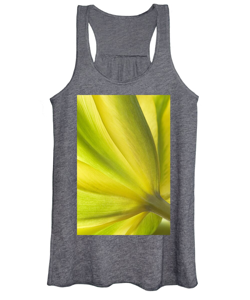 Tulip Women's Tank Top featuring the photograph Lime Tulip by Jill Love