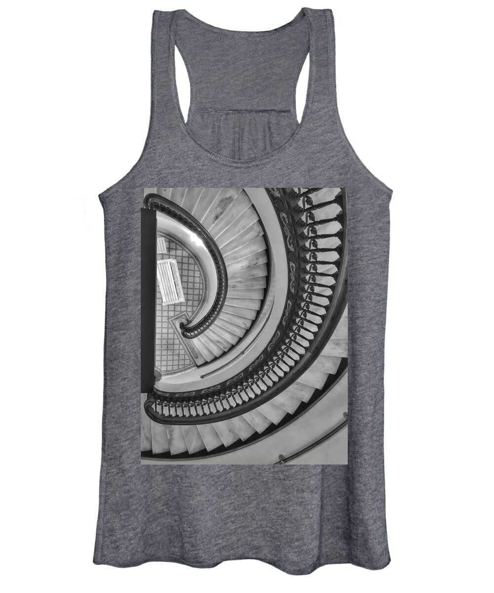 Staircase Women's Tank Top featuring the photograph Looking Down by Doris Aguirre