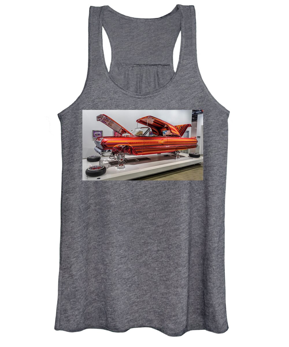 1963 Chevrolet Impala Women's Tank Top featuring the photograph Lowrider - 1963 Chevrolet Impala by Gene Parks