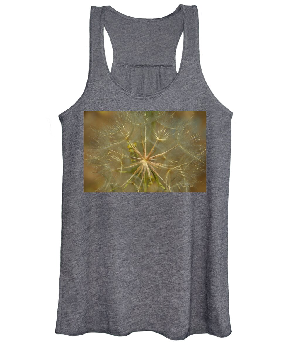 Dandelion Women's Tank Top featuring the photograph Make A Wish by Donna Blackhall