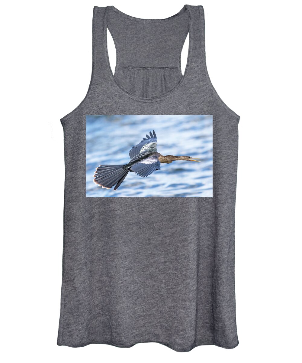 American Darter Women's Tank Top featuring the photograph Male Anhinga by Todd Ryburn