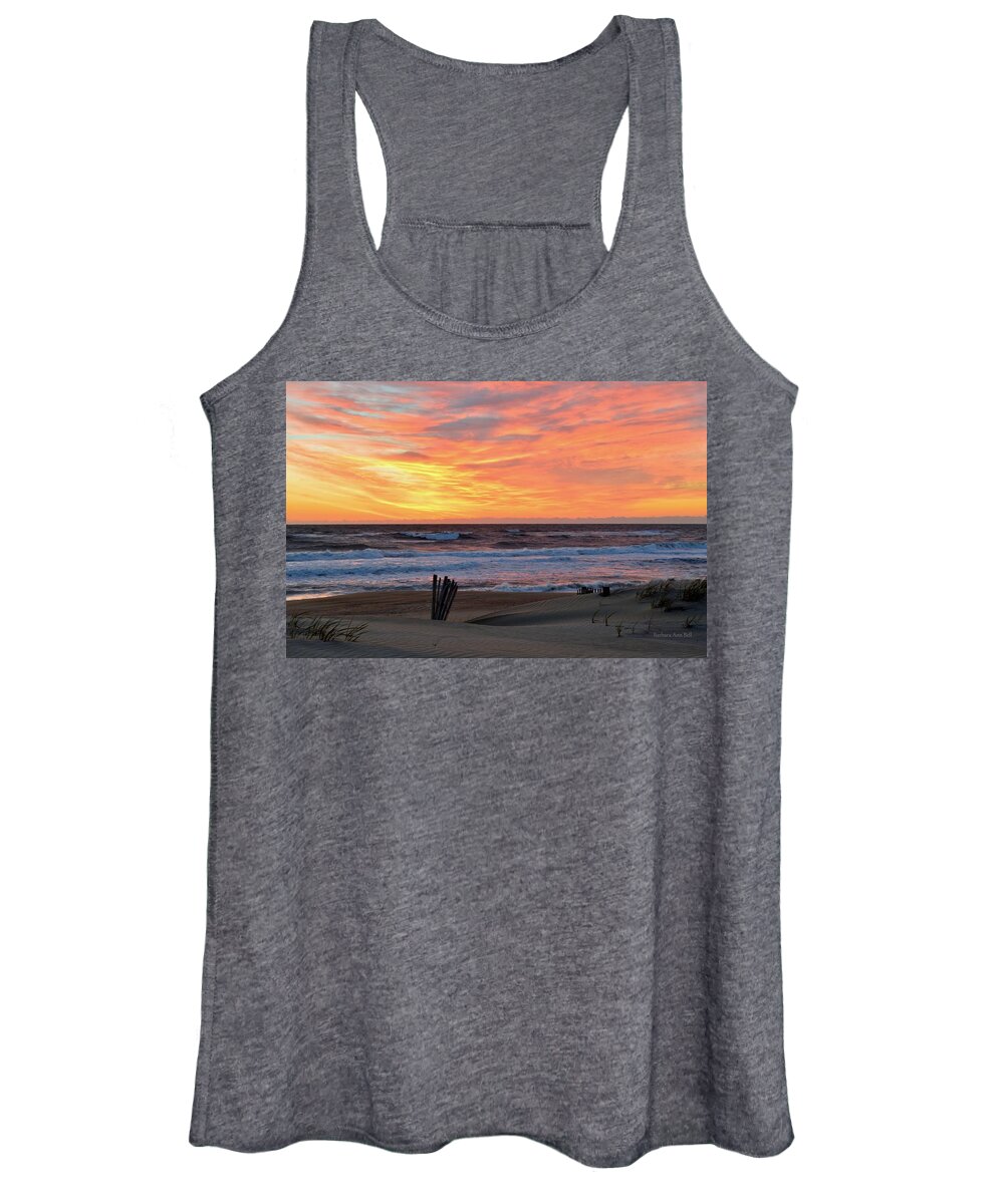 Obx Sunrise Women's Tank Top featuring the photograph March 23 Sunrise by Barbara Ann Bell