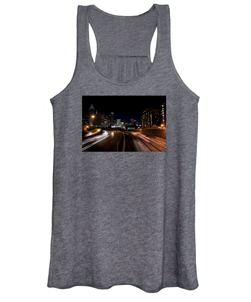 Skyline Women's Tank Top featuring the photograph Midtown by Mike Dunn
