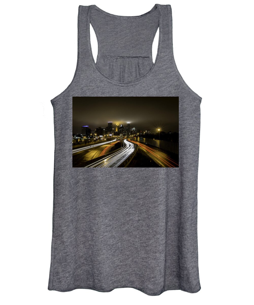 Minneapolis Women's Tank Top featuring the photograph Minneapolis Skyline by The Flying Photographer