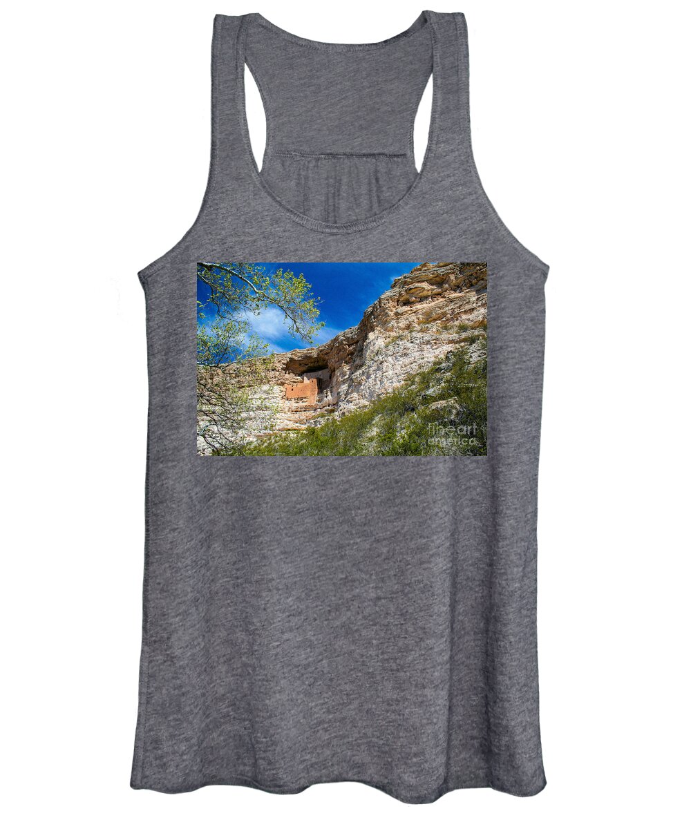 Castle Women's Tank Top featuring the photograph Montezuma's Castle by SnapHound Photography