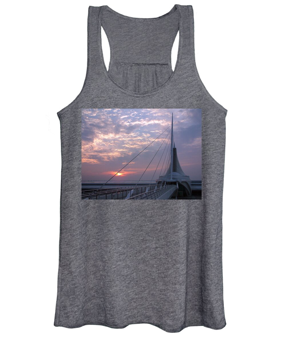 Sunrise Women's Tank Top featuring the photograph Morning at the MAM by Thomas Pipia