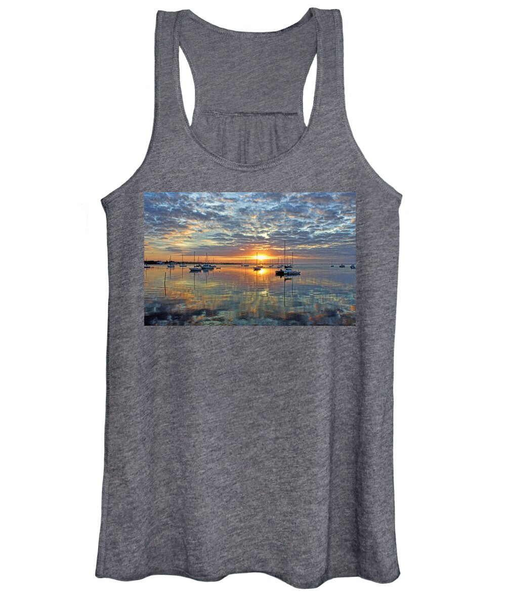Tropical Sunrise Women's Tank Top featuring the photograph Morning Bliss by HH Photography of Florida