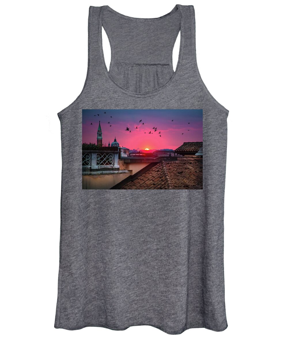 Venice Women's Tank Top featuring the photograph Morning In Venice by Harriet Feagin