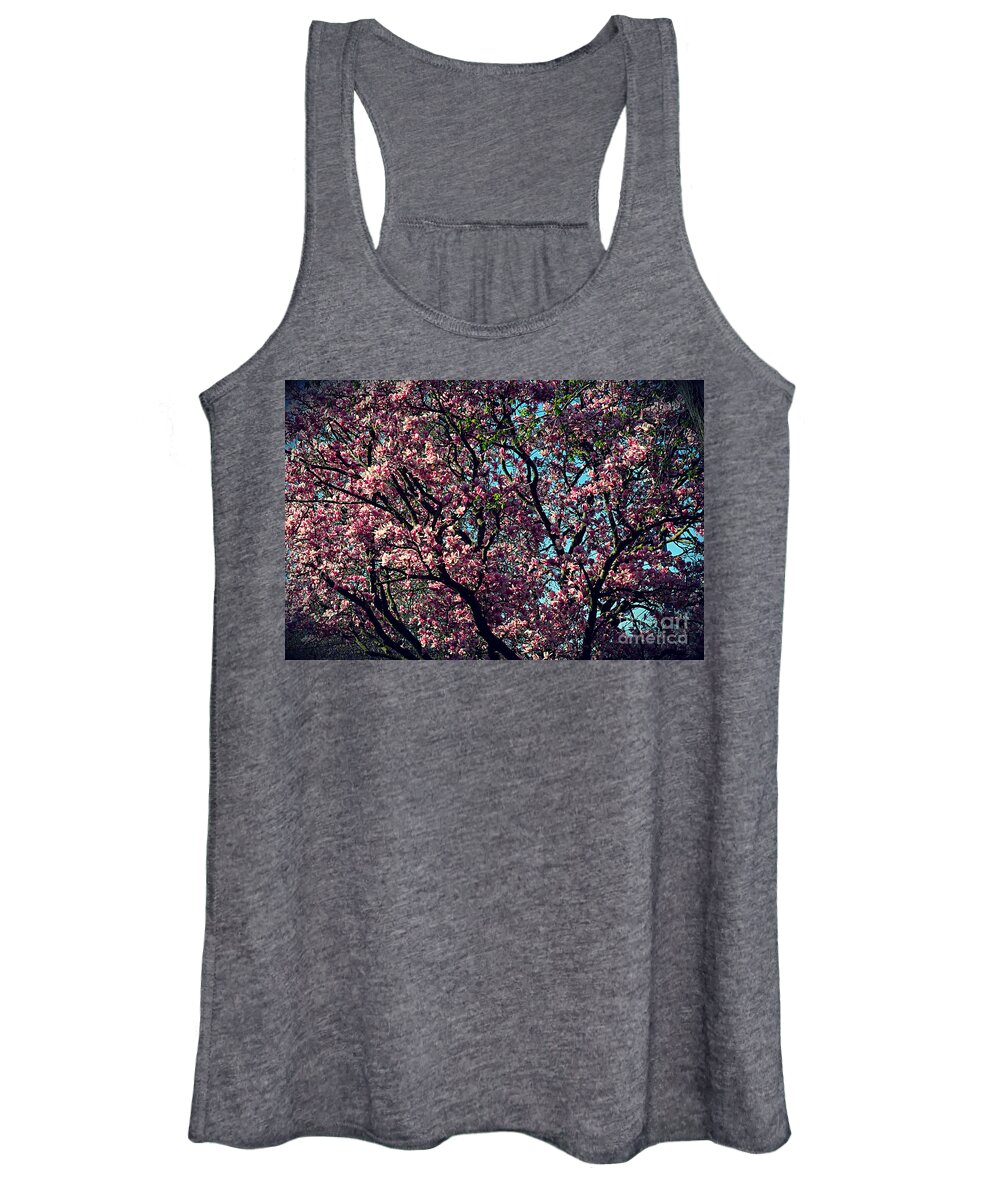 Frank J Casella Women's Tank Top featuring the photograph Morning Lit Magnolia by Frank J Casella