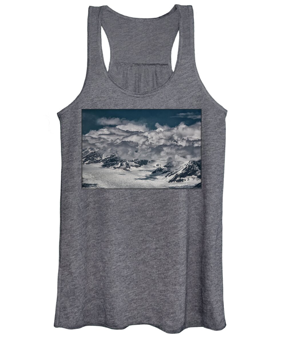 Mountain Women's Tank Top featuring the photograph Mount Denali by Erika Fawcett