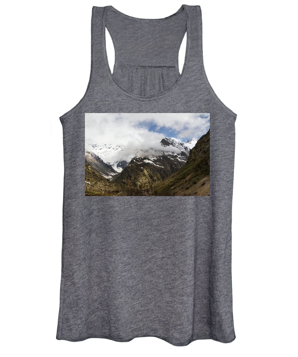 Mountain Landscape Women's Tank Top featuring the photograph Mountains of Valgaudemar - French Alps by Paul MAURICE