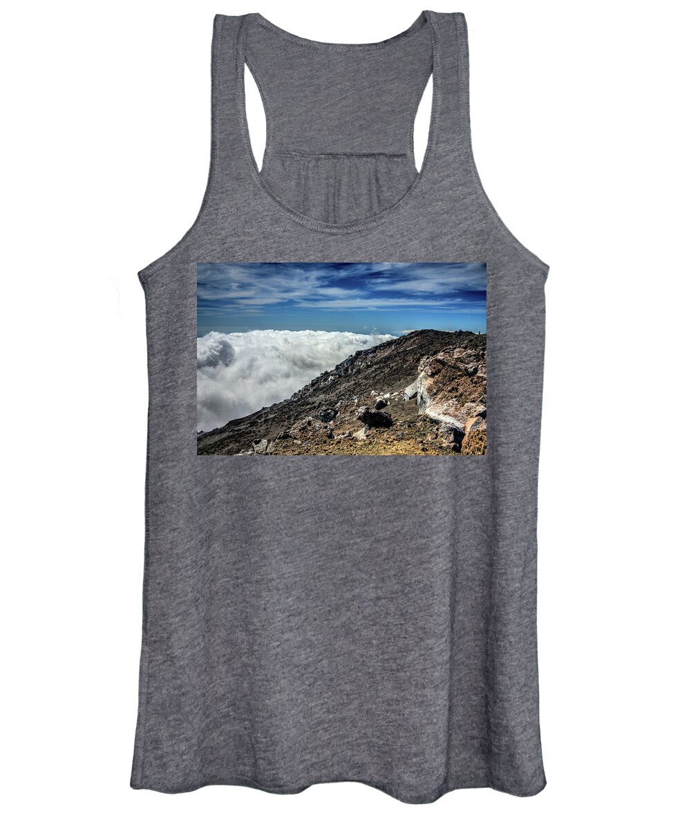  Women's Tank Top featuring the photograph Mt. Etna above the clouds by Patrick Boening