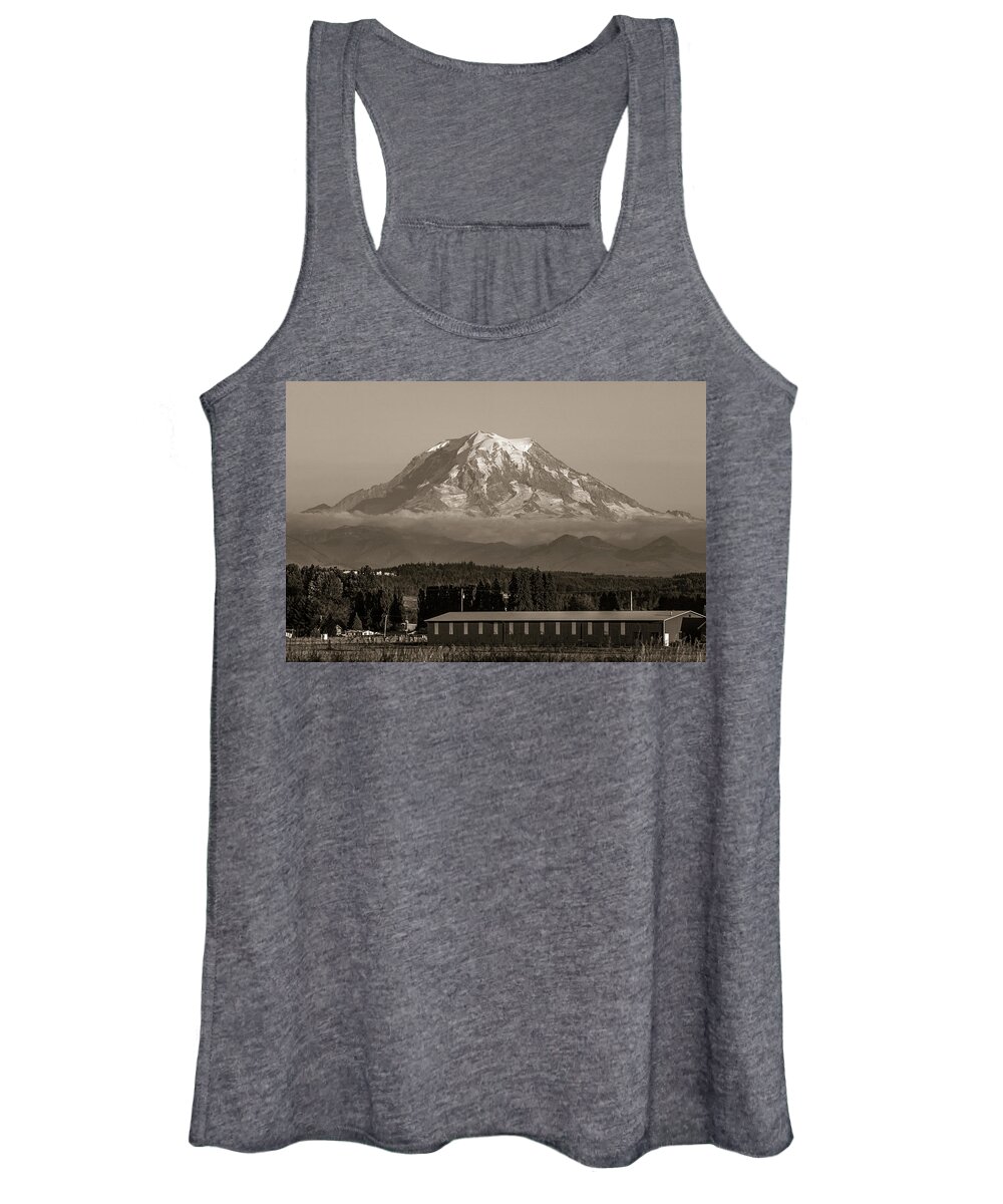 Mt Women's Tank Top featuring the photograph Mt Rainier by Jason Hughes